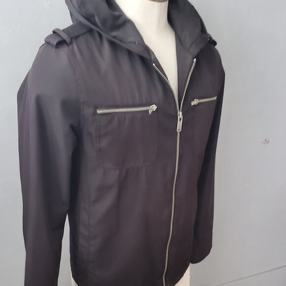 GUESS Zip Front Jacket/ Waist Length Weatherproof Bomber Style/ Size M - Picture 3 of 7